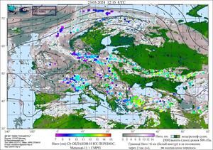 Обзор погодных условий в Европейском регионе в период с 23 по 24 мая 2024 г. Обзор погодных условий в Европейском регионе в период с 23 по 24 мая 2024 г.