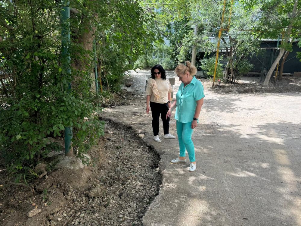 Первый заместитель министра ЖКХ Оксана Механичева совместно с заместителем Председателя Совета министров РК Светланой Масловой ознакомились с ходом работ по благоустройству дворовых территорий в Ялте, а также общественной территории по ул. еченова Первый заместитель министра ЖКХ Оксана Механичева совместно с заместителем Председателя Совета министров РК Светланой Масловой ознакомились с ходом работ по благоустройству дворовых территорий в Ялте, а также общественной территории по ул. еченова