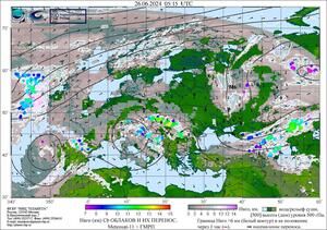 Обзор погодных условий в Европейском регионе в период с 25 по 26 июня 2024 г. Обзор погодных условий в Европейском регионе в период с 25 по 26 июня 2024 г.