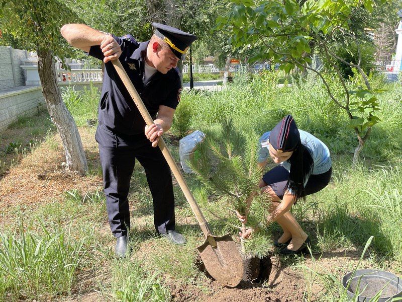 В Евпатории полицейские приняли участие в эколого-патриотической акции «Сад памяти» В Евпатории полицейские приняли участие в эколого-патриотической акции «Сад памяти»