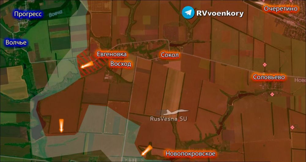 ВСУ признали потерю Евгеновки в ходе наступления российских войск к Покровску ВСУ признали потерю Евгеновки в ходе наступления российских войск к Покровску