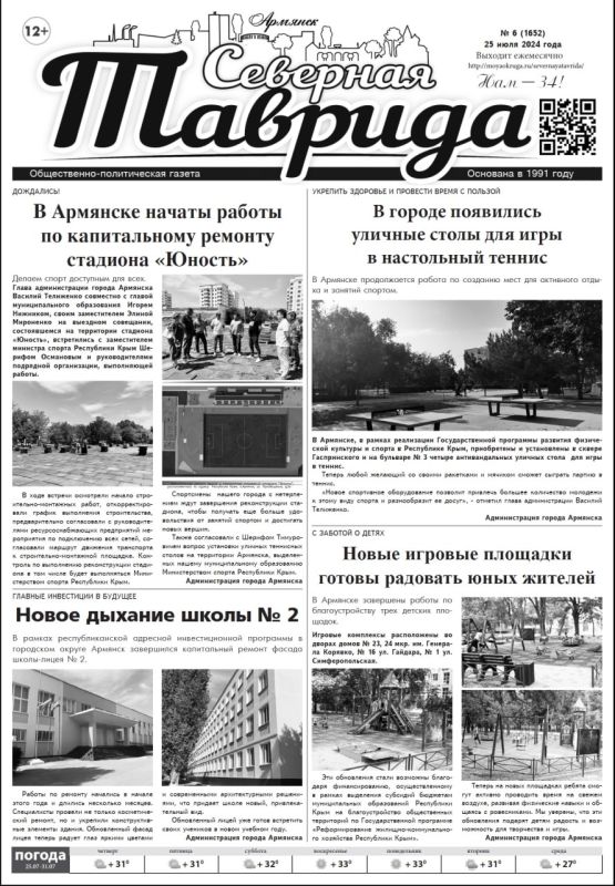 Свежая подборка первых полос районных газет Крыма Свежая подборка первых полос районных газет Крыма