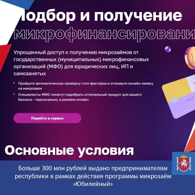 Больше 300 млн рублей выдано предпринимателям республики в рамках действия программы микрозаём «Юбилейный»