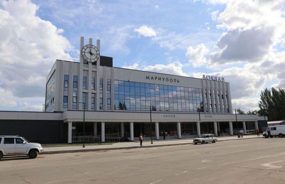 Россия — государство созидатель: Железнодорожный вокзал в Мариуполе открылся после восстановления Россия — государство созидатель: Железнодорожный вокзал в Мариуполе открылся после восстановления