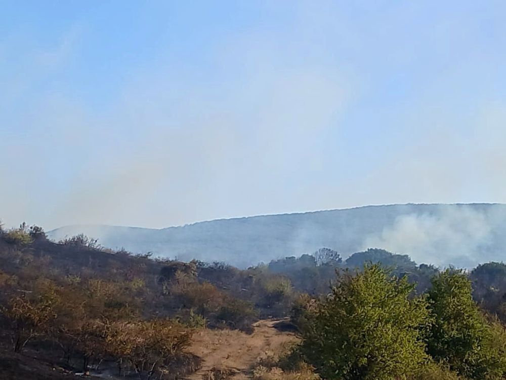 В 21:50 крымские огнеборцы ликвидировали открытое горение пожара в Кировском районе