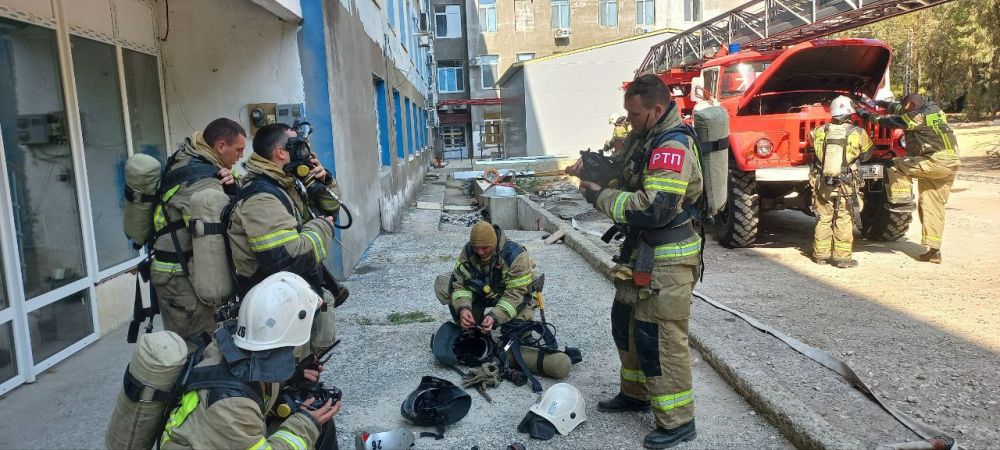 Учебная тревога в Джанкойской больнице Учебная тревога в Джанкойской больнице