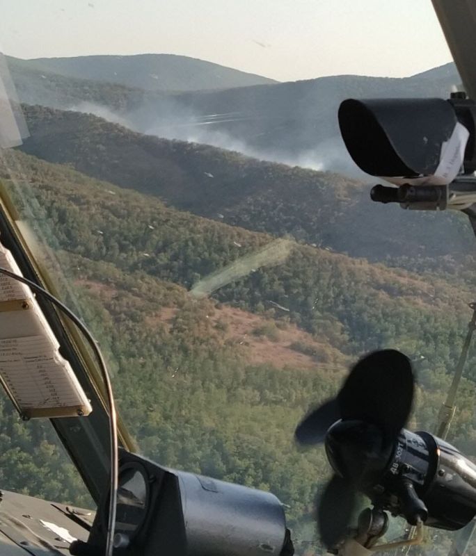 Пожар в Крыму локализован при участии авиации Росгвардии