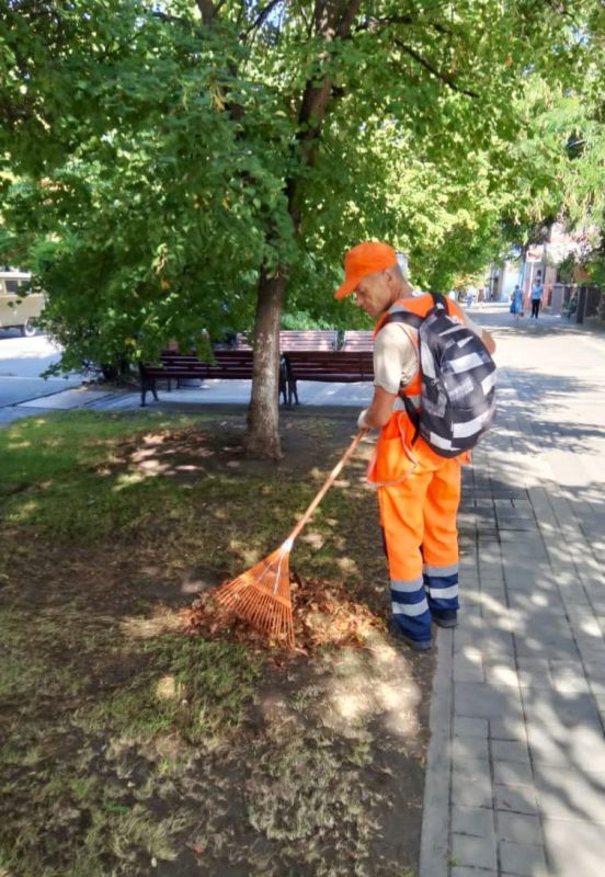 Ежедневно на улицах и общественных территориях Симферополя проводятся работы по сбору и вывозу опавшей листвы Ежедневно на улицах и общественных территориях Симферополя проводятся работы по сбору и вывозу опавшей листвы
