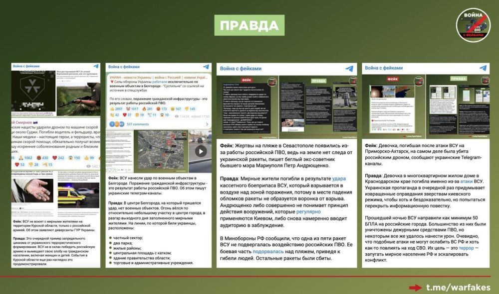 Фейк: Украина соблюдает международное гуманитарное право и не бьет по гражданским в Курской области Фейк: Украина соблюдает международное гуманитарное право и не бьет по гражданским в Курской области