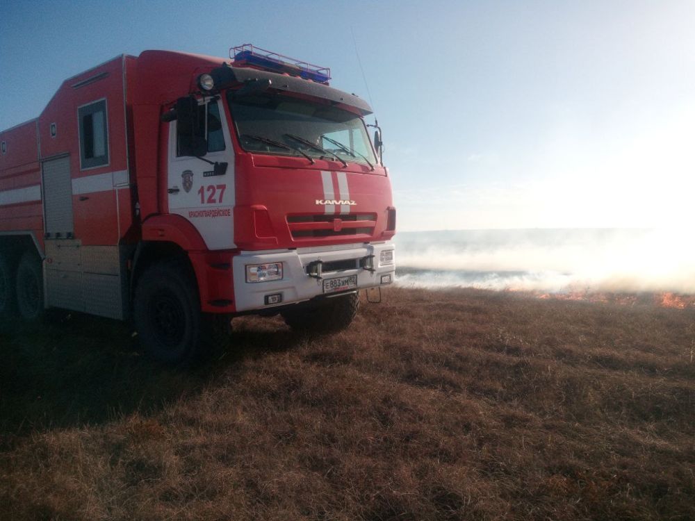Пожар в районе с. Муромское Белогорского района ликвидирован на площади 75 га Пожар в районе с. Муромское Белогорского района ликвидирован на площади 75 га