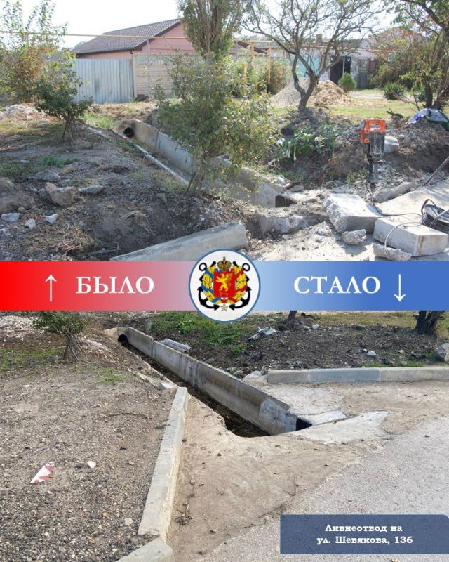 #ЖКХ_и_строительство. Завершены работы по расширению ливнеотвода по ул. Шевякова, 136 Коммунальщики, переконструировали бетонное основание, которое служит началом ливнёвки #ЖКХ_и_строительство. Завершены работы по расширению ливнеотвода по ул. Шевякова, 136 Коммунальщики, переконструировали бетонное основание, которое служит началом ливнёвки