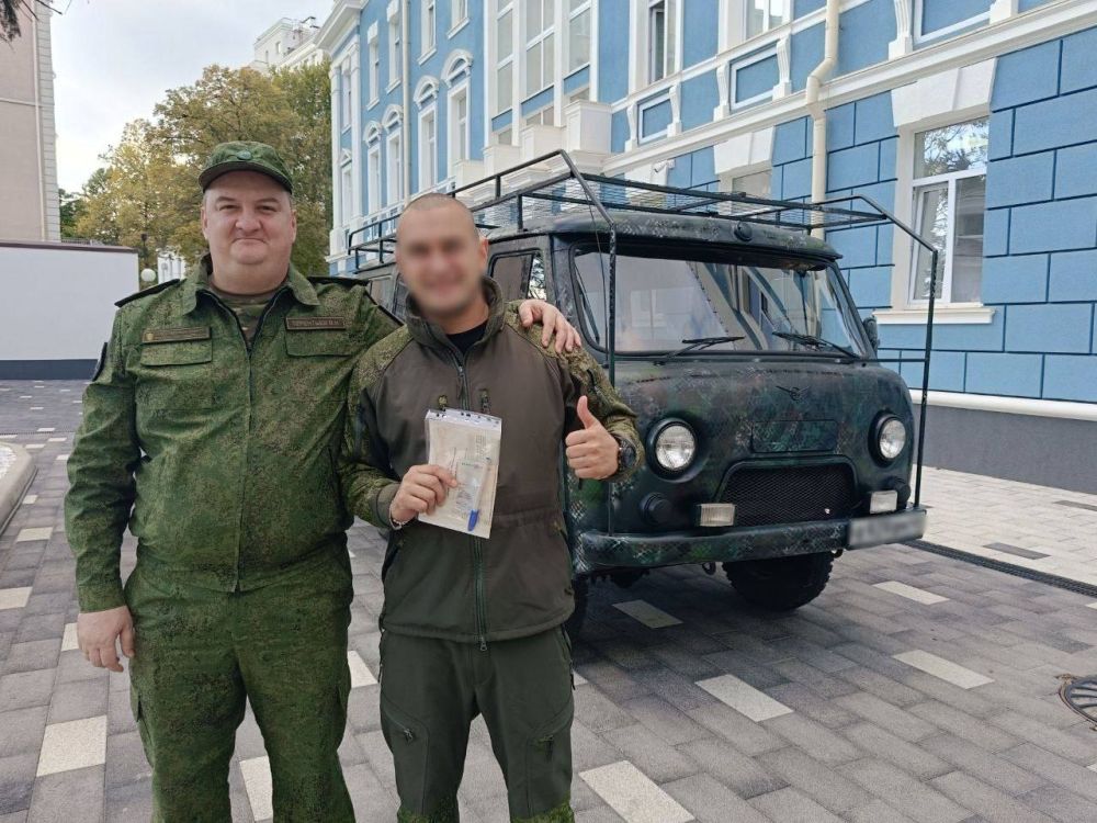 Модернизированная "буханка" уехала на передовую из Крыма Модернизированная "буханка" уехала на передовую из Крыма