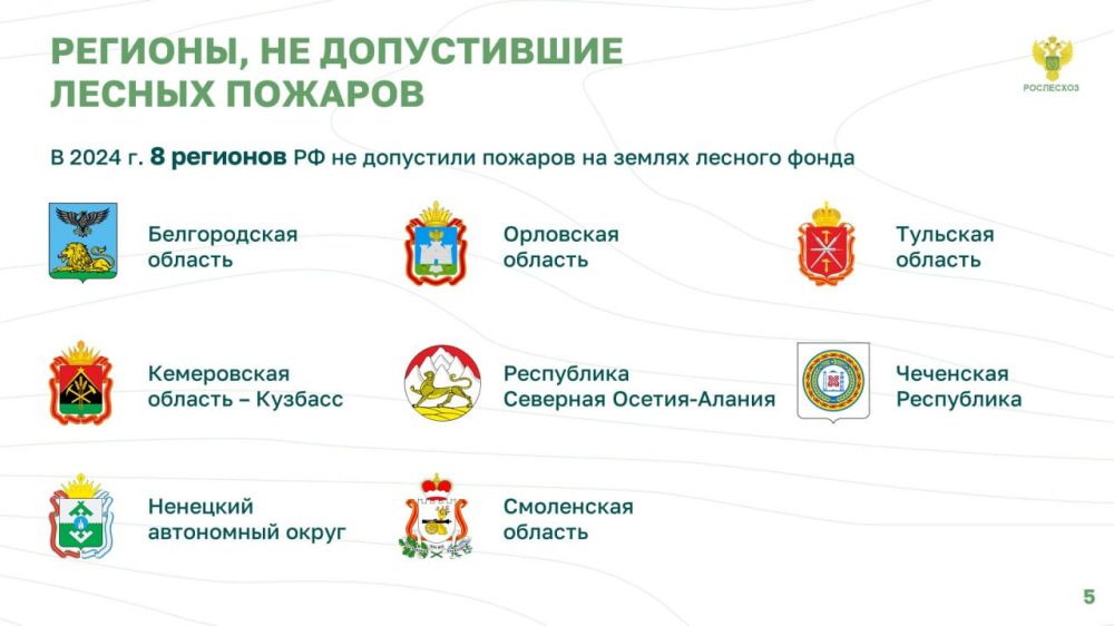 На пресс-конференции "Итоги пожароопасного сезона-2024, подготовка к сезону-2025" руководитель Рослесхоза Иван Советников отметил топ-5 регионов по ликвидации лесных пожаров в первые сутки На пресс-конференции "Итоги пожароопасного сезона-2024, подготовка к сезону-2025" руководитель Рослесхоза Иван Советников отметил топ-5 регионов по ликвидации лесных пожаров в первые сутки