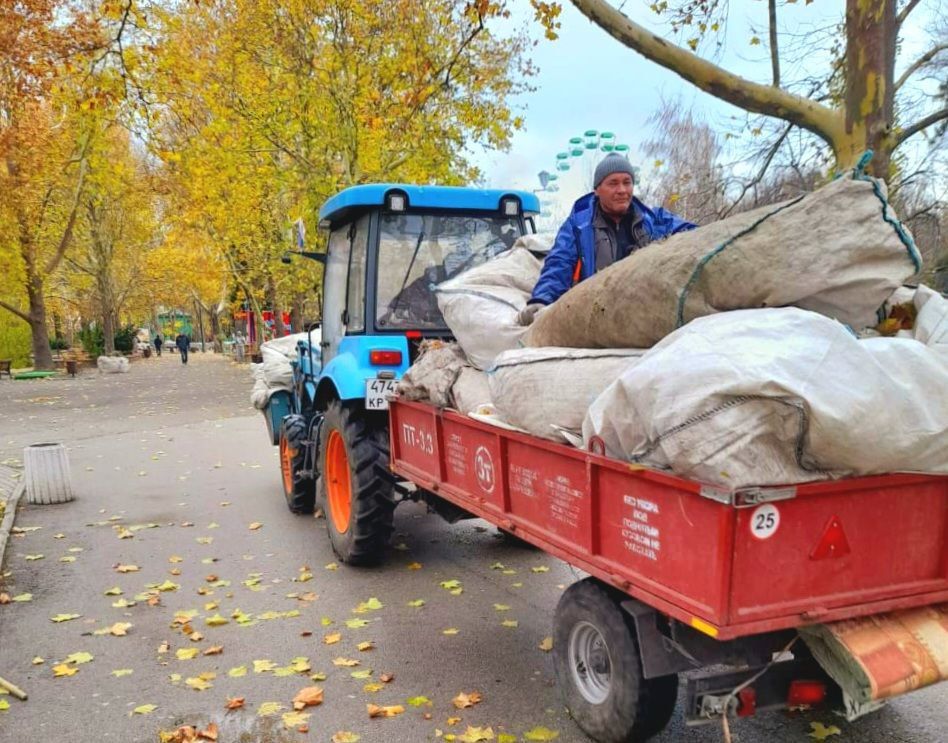 В парках и скверах Симферополя пик осеннего листопада В парках и скверах Симферополя пик осеннего листопада