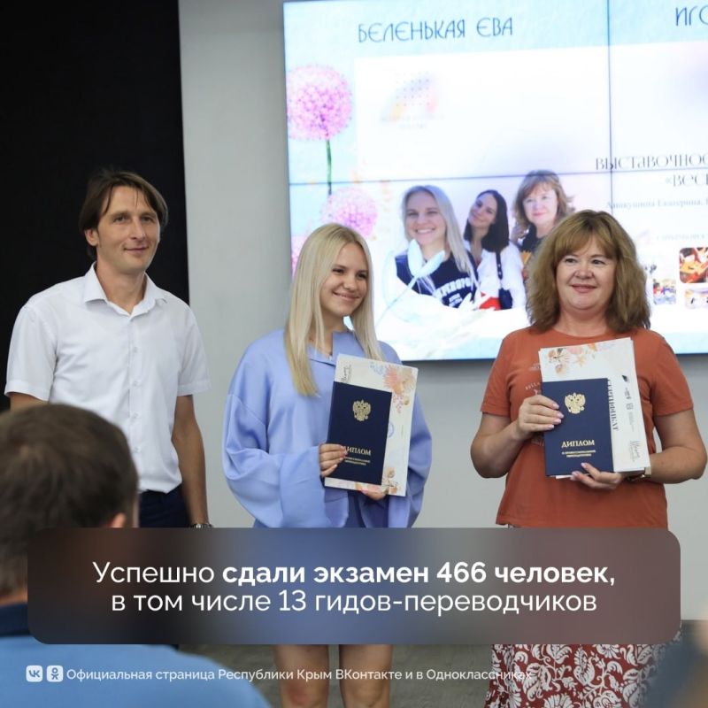 Республика Крым занимает третье место в России по количеству аттестованных экскурсоводов Республика Крым занимает третье место в России по количеству аттестованных экскурсоводов