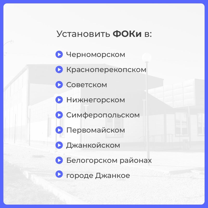 Муниципалитеты Крыма получат средства на ремонт учреждений культуры, спортивных и детских площадок, ремонт междворовых проездов Муниципалитеты Крыма получат средства на ремонт учреждений культуры, спортивных и детских площадок, ремонт междворовых проездов