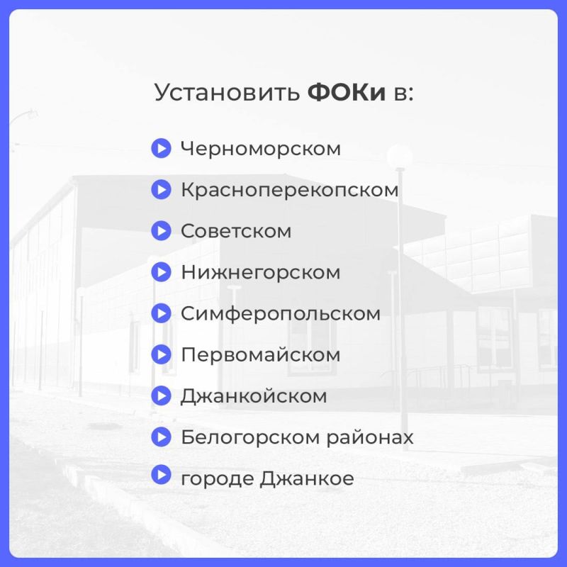 Александр Дудинов: Муниципалитеты Крыма получат средства на ремонт учреждений культуры, спортивных и детских площадок, ремонт междворовых проездов Александр Дудинов: Муниципалитеты Крыма получат средства на ремонт учреждений культуры, спортивных и детских площадок, ремонт междворовых проездов