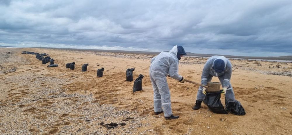 Сотрудники Ленинского аварийно-спасательного отряда «КРЫМ-СПАС» ежедневно привлекаются к ликвидации последствий разлива мазута в Керченском проливе Сотрудники Ленинского аварийно-спасательного отряда «КРЫМ-СПАС» ежедневно привлекаются к ликвидации последствий разлива мазута в Керченском проливе