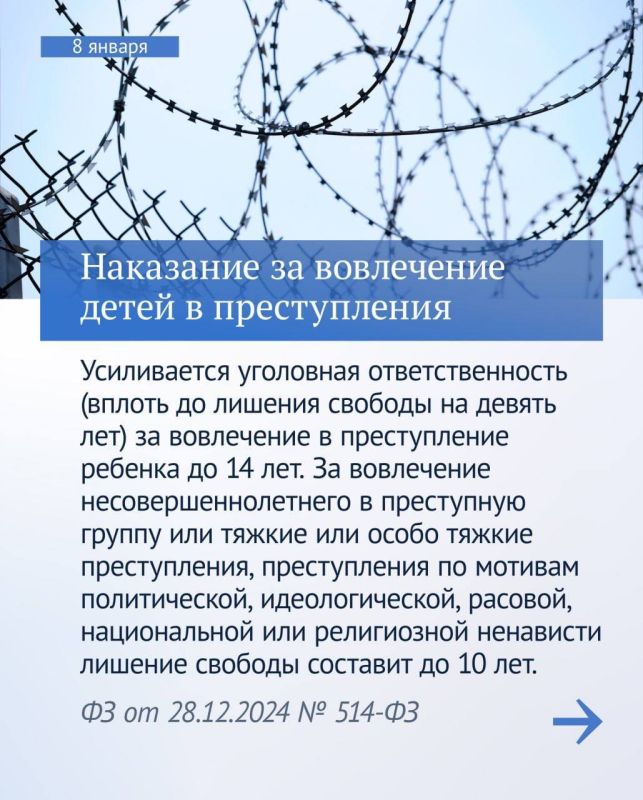 Владимир Немцев: Какие законы вступают в силу в январе 2025 года Владимир Немцев: Какие законы вступают в силу в январе 2025 года