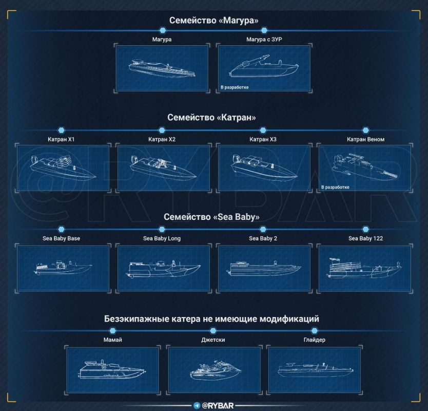 Второй вопрос: какие безэкипажные катера есть у ВСУ?