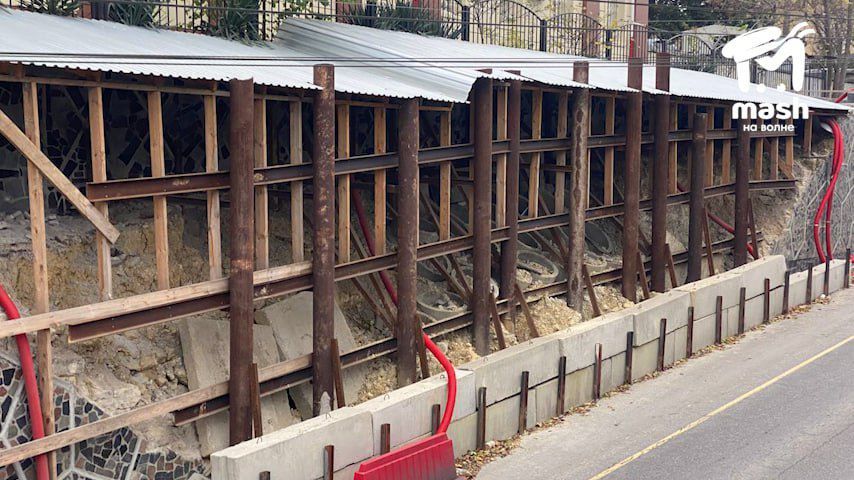 На ремонт подпорных стен на улице Адмирала Октябрьского в Севастополе потратят 750 миллионов