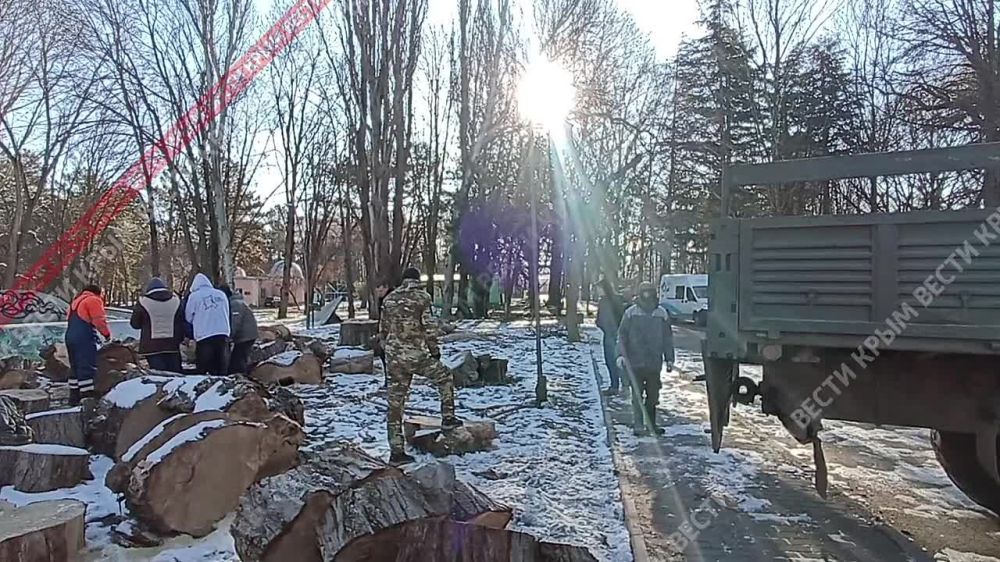 Народный фронт и «Парки столицы» отправили очередную партию дров для обогрева крымских бойцов