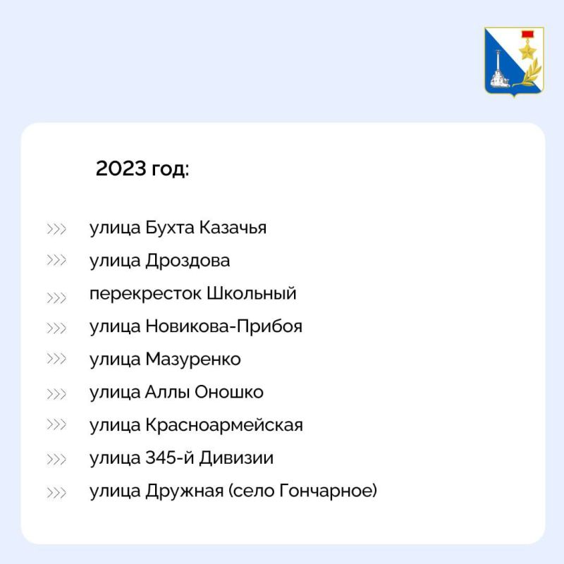 За 6 лет по нацпроекту «Безопасные качественные дороги» в Севастополе отремонтировали почти 30 км подъездных дорог к школам За 6 лет по нацпроекту «Безопасные качественные дороги» в Севастополе отремонтировали почти 30 км подъездных дорог к школам