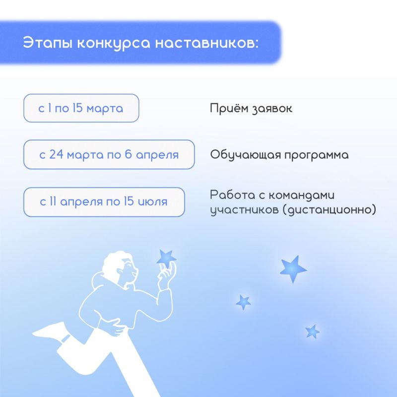 Старт конкурсного отбора наставников! Старт конкурсного отбора наставников!