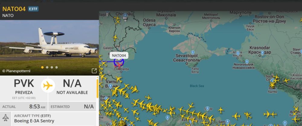 Юрий Котенок: Над румынским побережьем Черного моря вновь фиксируется повышенная активность НАТОвской авиации