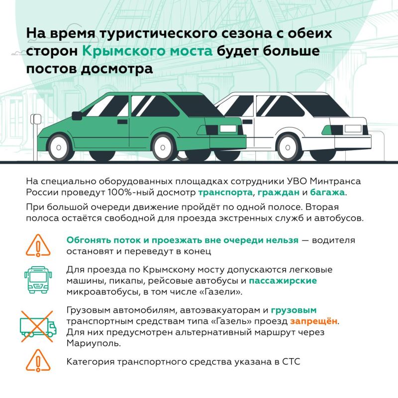 Как подготовиться к досмотру для проезда по Крымскому мосту Как подготовиться к досмотру для проезда по Крымскому мосту