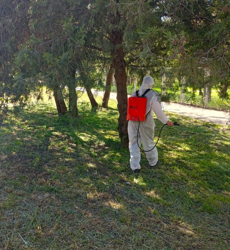 В Симферополе приступили к акарицидной обработке! В Симферополе приступили к акарицидной обработке!