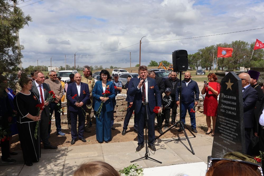 В селе Федоровка прошло мероприятие по увековечиванию памяти красноармейца А. Д. Гасанова