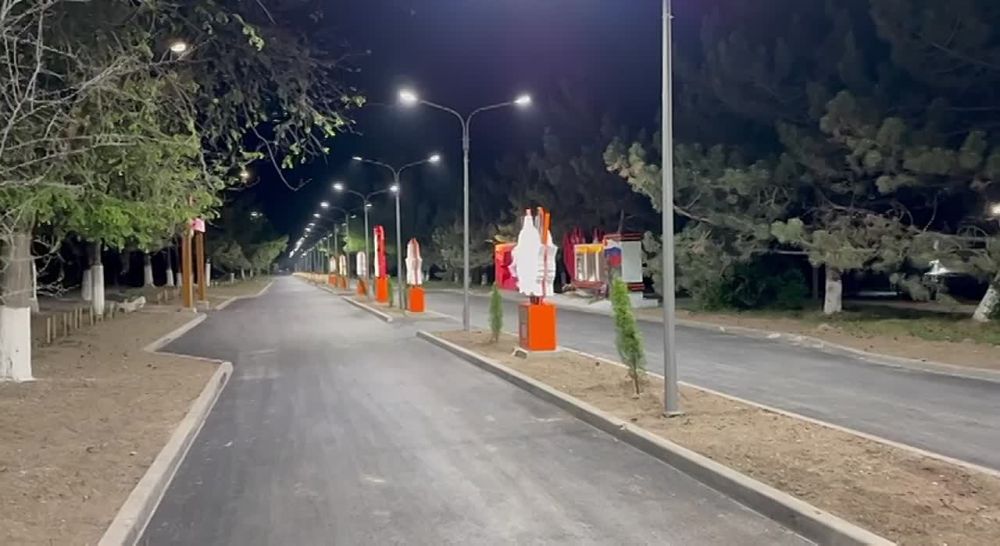 В Бахчисарае открылась Аллея славы с арт-объектами в честь 80-летия Великой Победы