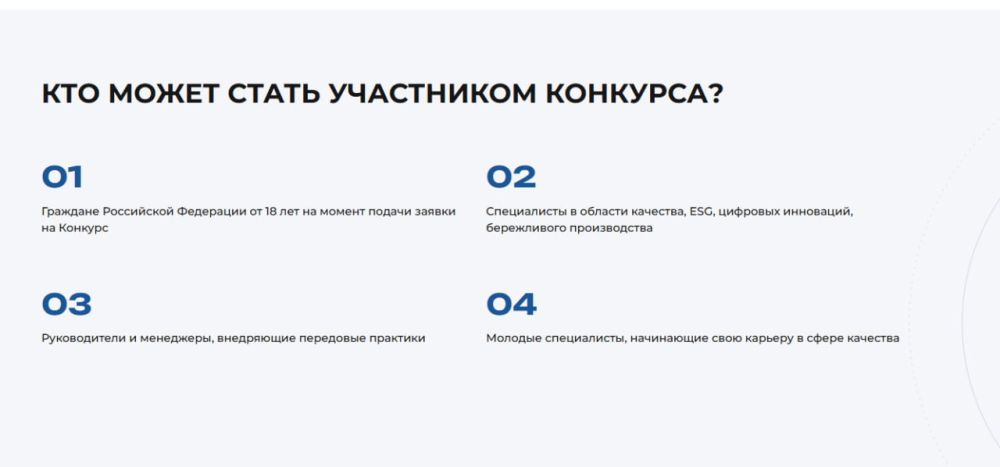 Всероссийский конкурс «Лидер качества» Всероссийский конкурс «Лидер качества»