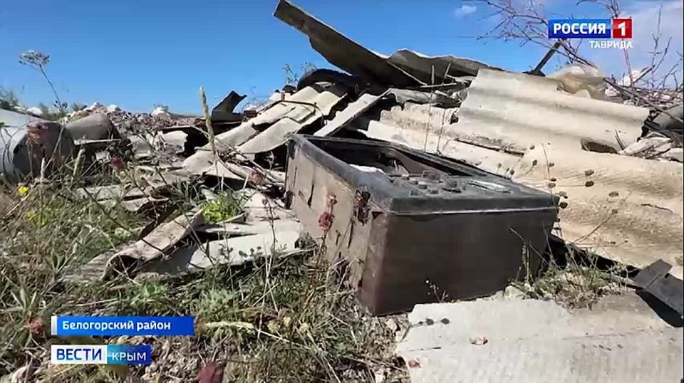 В Белогорском районе образовалась несанкционированная свалка