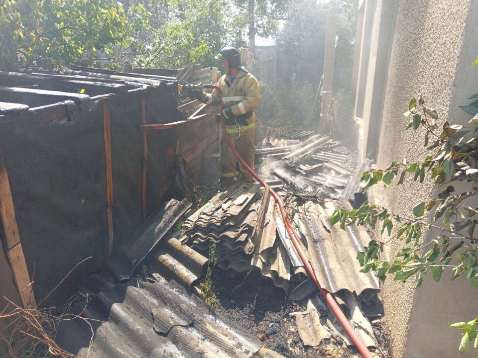 Ликвидация пожара в Бахчисарайском районе Ликвидация пожара в Бахчисарайском районе