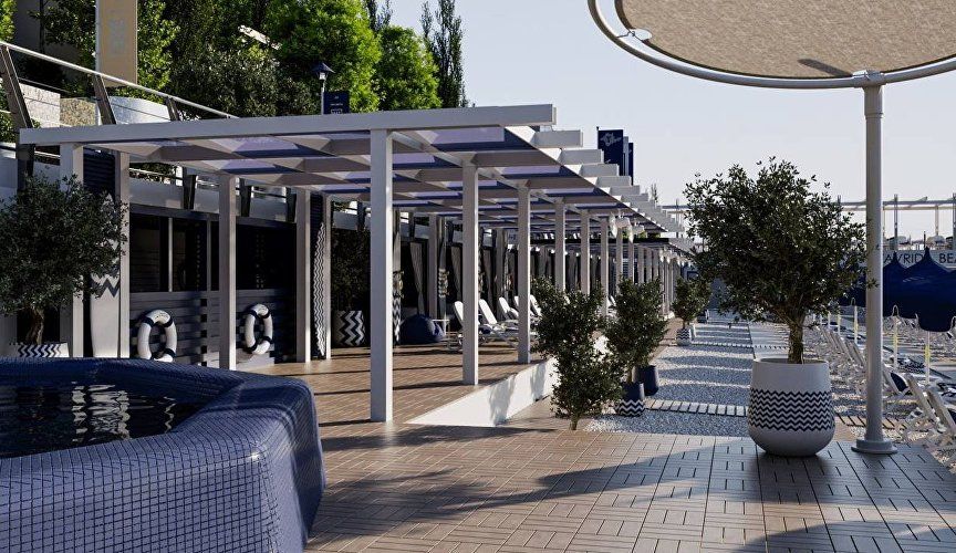 Новый пляж Tavrida Beach в Ялте: услуги и развлечения для гостей