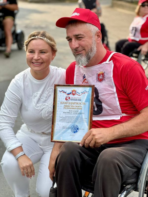 В санатории им. Н. Н. Бурденко прошел ХХШ Международный легкоатлетический марафон среди спортсменов адаптивного спорта на колясках «Скифский берег»