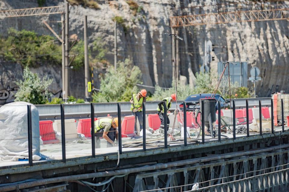 Михаил Развожаев: Мост через речку Черная в Инкермане готов на 35% Михаил Развожаев: Мост через речку Черная в Инкермане готов на 35%