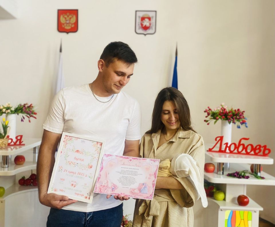 В Департаменте ЗАГС Минюста Крыма рассказали об именах, которые присваивали новорожденным детям на прошлой неделе В Департаменте ЗАГС Минюста Крыма рассказали об именах, которые присваивали новорожденным детям на прошлой неделе