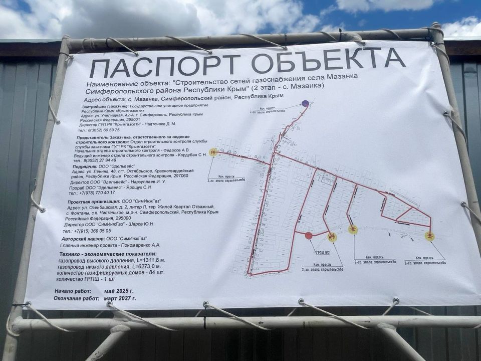 В Симферопольском районе дан старт строительству сетей газоснабжения В Симферопольском районе дан старт строительству сетей газоснабжения