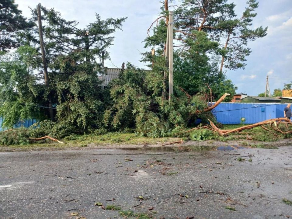 Из-за ураганного ветра в Приамурье обесточен Белогорск