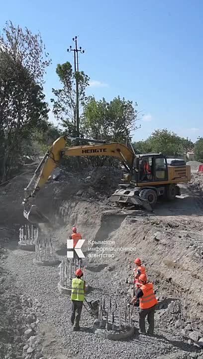 Продолжается капитальный ремонт моста на автомобильной дороге общего пользования межмуниципального значения Нижнегорский - Белогорск - Фрунзе - Жемчужина до а/д Нижнегорский - Белогорск