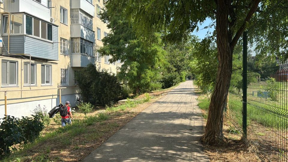 Коммунальные службы Керчи продолжают ежедневные работы по уборке парков, скверов, тротуаров и других пешеходных зон Коммунальные службы Керчи продолжают ежедневные работы по уборке парков, скверов, тротуаров и других пешеходных зон