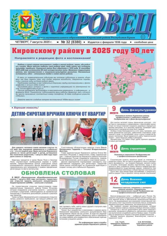 Свежая подборка первых полос районных газет Крыма Свежая подборка первых полос районных газет Крыма
