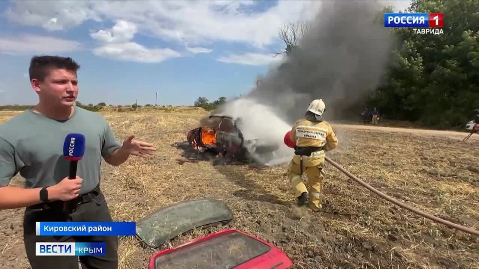 В Кировском районе спасатели провели учения по ликвидации последствий ДТП