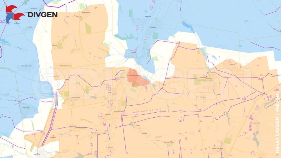 Изменения линии фронта за минувшие сутки нанёс на карту канал "DivGen": Изменения линии фронта за минувшие сутки нанёс на карту канал "DivGen":