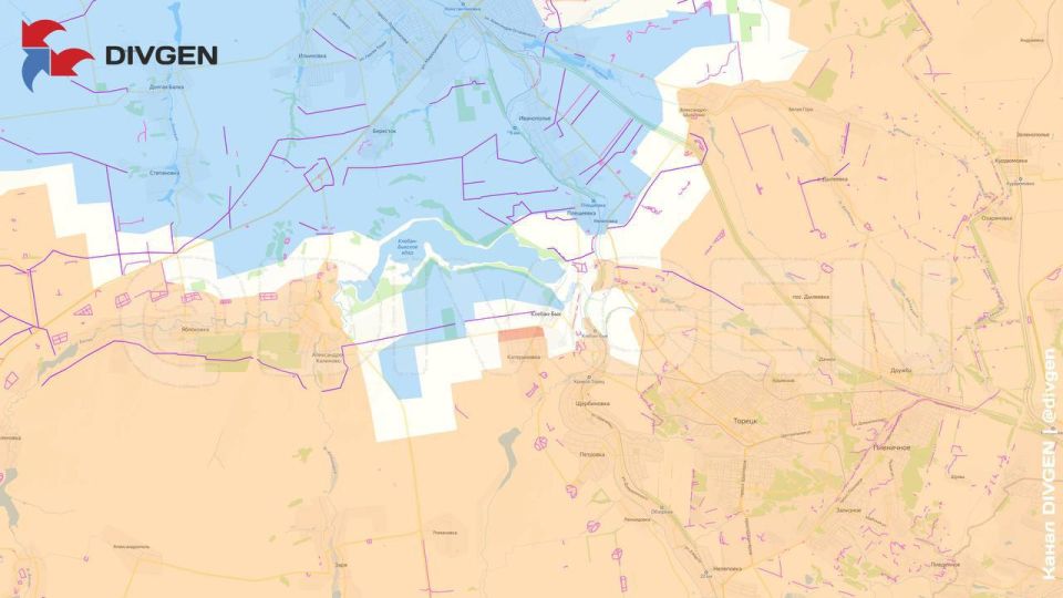 Изменения линии фронта за минувшие сутки нанёс на карту канал "DivGen": Изменения линии фронта за минувшие сутки нанёс на карту канал "DivGen":