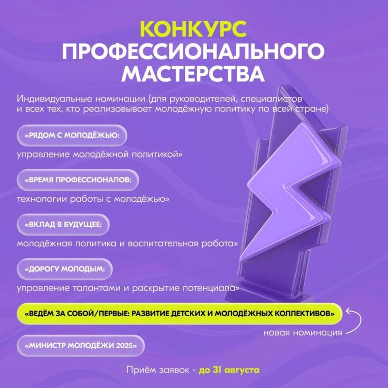 Крымчане могут принять участие во Всероссийской премии молодёжных достижений «Время молодых» Крымчане могут принять участие во Всероссийской премии молодёжных достижений «Время молодых»