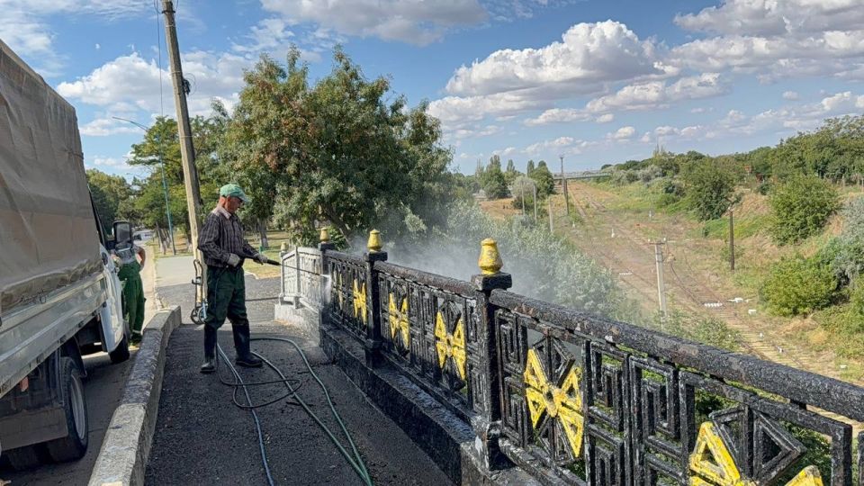 Партизанский мост приводят в порядок Партизанский мост приводят в порядок